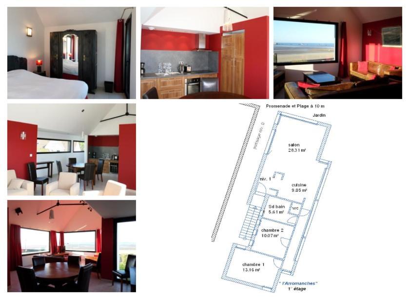 Gites Arromanches: Beachfront Retreat near Bayeux Asnelles Exterior photo